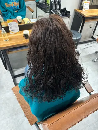 ロング パーマ メンズ特化✨️ 韓国風パーマ🔥一八のヘアスタイル