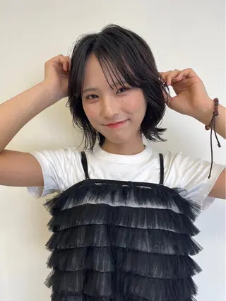 ミディアム 松井 雅のヘアスタイル