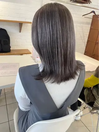 ミディアム 🌿透明感カラー 松本麻里奈🌼のヘアスタイル