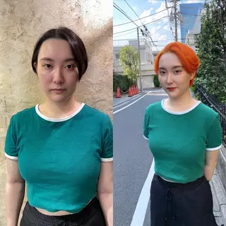 ショート カラー セキネ シュウヘイのヘアスタイル