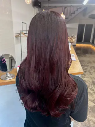 セミロング カラー sol. ayakaのヘアスタイル