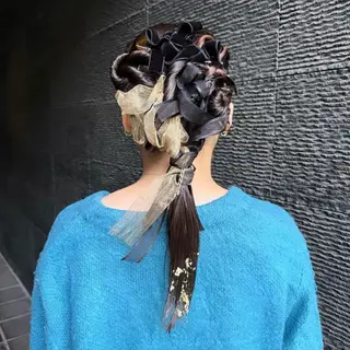 セミロング ヘアアレンジ KAWATOKO MISUZUのヘアスタイル
