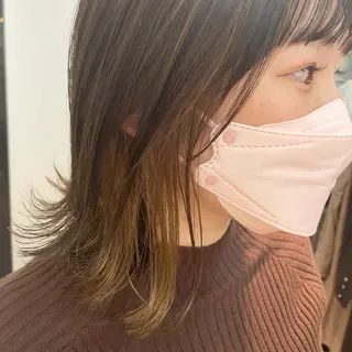 ミディアム カラー ショート/脱白髪染め ☆宇﨑悠実のヘアスタイル