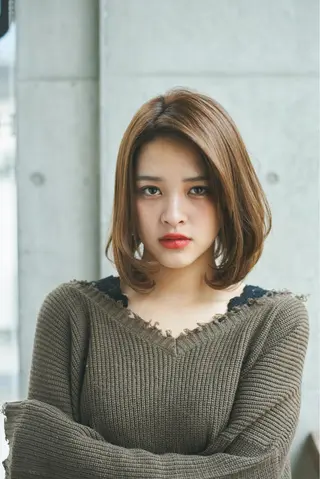 ミディアム ＊くせ毛に特化＊ 【yun】のヘアスタイル