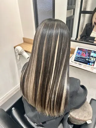 ロング 艶髪/韓国風🤍🖤 小林実央‎のヘアスタイル