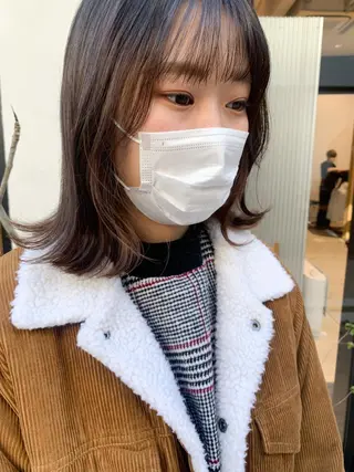 ミディアム カラー ヘアアレンジ yuka .のヘアスタイル