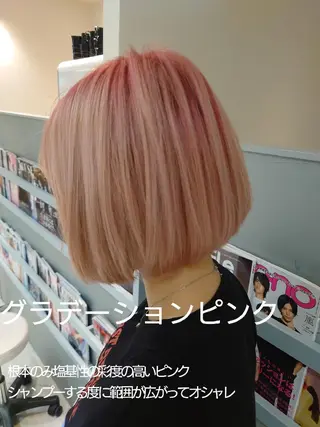 ショート カラー 艶髪✨ブリーチ職人 yasuのヘアスタイル