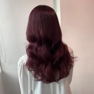 ロング カラー コテ巻き風パーマ 🦋にこ🦋のヘアスタイル