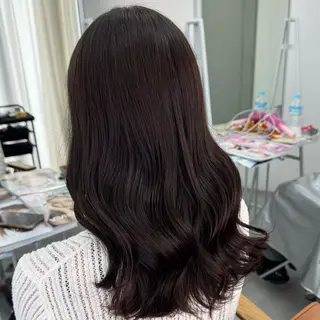 セミロング カラー ヘアアレンジ ブリーチなしカラー /新百合ヶ丘/安形翔のヘアスタイル