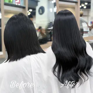 ロング 横浜/ケアブリーチ /人毛エクステのヘアスタイル