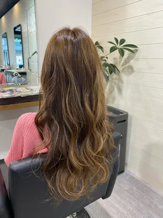 ロング カラー 先着1名様限定 カット無料のヘアスタイル