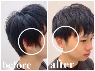 ショート メンズ ミドウチ アヤカのヘアスタイル