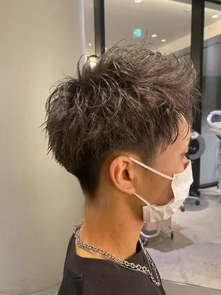 ショート カラー メンズ unopulir 景山　凌のヘアスタイル