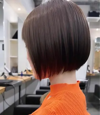 ショート 縮毛矯正・透明感 カラー💙acoのヘアスタイル