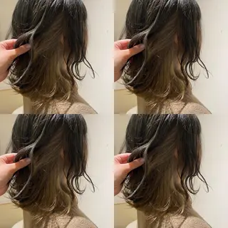 ミディアム カラー レイヤー×髪質改善 マネージャー安藤光司のヘアスタイル