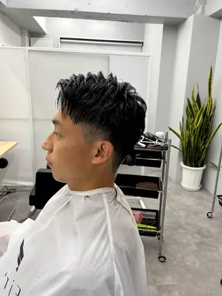 ショート メンズ 釜谷 健二郎のヘアスタイル
