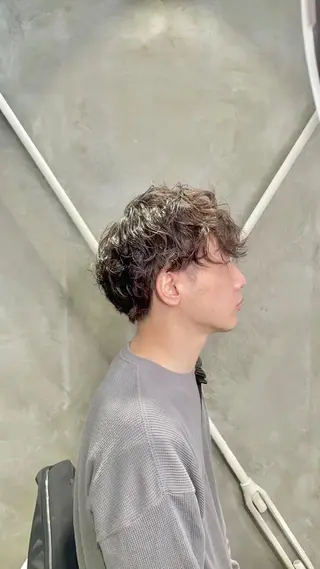 ショート パーマ メンズ 大人ショート🥂みつ はし こうだい🦕のヘアスタイル