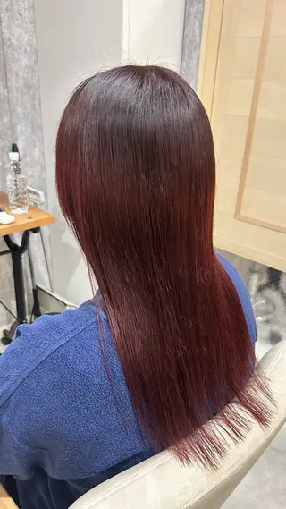 ロング カラー 似合わせ 顔周りYUUGAのヘアスタイル