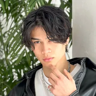 ミディアム パーマ メンズ 【池袋店 店長】伊藤 昂樹/曲がる縮毛矯正のヘアスタイル