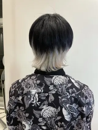 カラー 韓国風ハッシュカット 似合わせレイヤー池袋のヘアスタイル