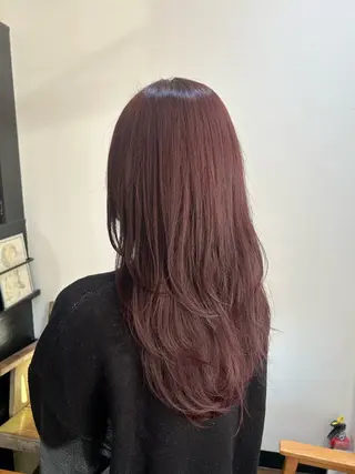 ロング カラー レディース特化/ 前橋/よしかわあんみのヘアスタイル