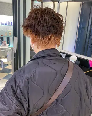 ショート カラー パーマ ボブ特化美容師/ ボブパーマ/ミツイのヘアスタイル