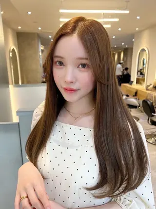 セミロング カラー 【艶髪、髪質改善✨】 Zina杉川のヘアスタイル