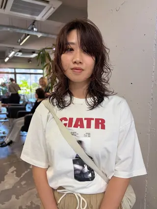 ミディアム カラー パーマ ボブとパーマの達人 /美容室難民の方是非のヘアスタイル