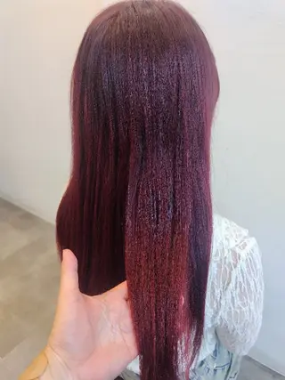 カラー ロング 澤田 あきのヘアスタイル