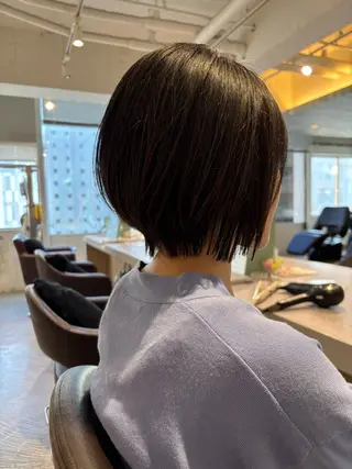 ショート ボブ/レイヤー/丸み ショート/遠藤龍雅のヘアスタイル