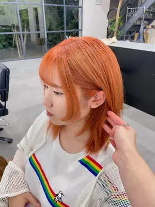 ミディアム 西野 未桜のヘアスタイル