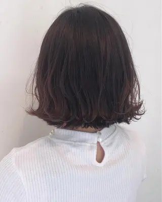 ミディアム カラー 伊藤 さやかのヘアスタイル