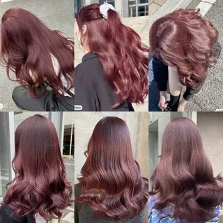 セミロング 大人っぽ♡上品な暖色 ♡ブリーチなし♡のヘアスタイル