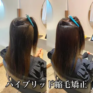 ロング カラー パーマ ブリーチ縮毛矯正/ デサキ ショウヘイのヘアスタイル