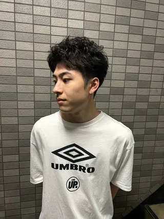 ショート パーマ メンズ 💈メンズ短髪特化 ✂︎伊藤大輝💈のヘアスタイル