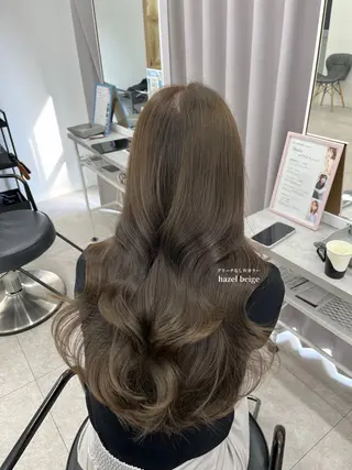 ロング カラー 柔らかオリーブ🌿 HIMARI🌻のヘアスタイル