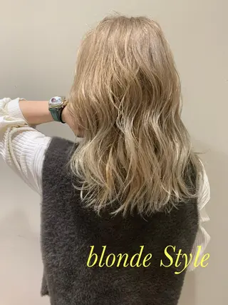 ロング ハイライトカラーなら 川嶋宏旭 栄 矢場町のヘアスタイル