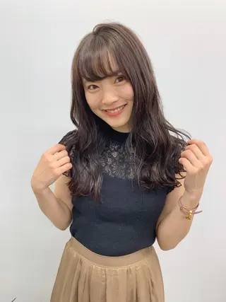 ロング カラー leben serikaのヘアスタイル