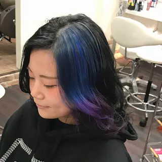 ミディアム カラー 岩谷/ブリーチ 🪽透明感カラーのヘアスタイル