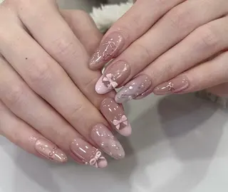 ネイル By moonネイル 🌷ワンホン/韓国風のネイルデザイン