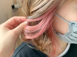 ショート カラー ヘアカラー&縮毛矯正 STAR☆RIVERのヘアスタイル