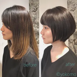 ショート 縮毛矯正セミナー講師 ヨコモリユウキのヘアスタイル
