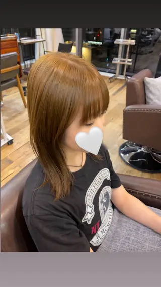 カラー 東茉央/ブリーチ リタッチ🧸銀座のヘアスタイル