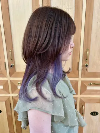 セミロング ｰYUIMARLｰ momokaのヘアスタイル