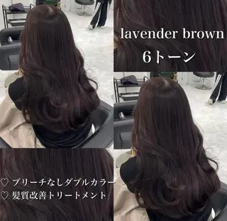 カラー 🤍ブリーチなし ブラウンhimi🤍のヘアスタイル