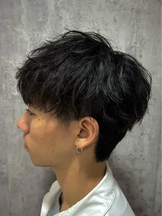 メンズ 髪質改善×白髪ぼかし 美容師✂️武澤龍賀のヘアスタイル