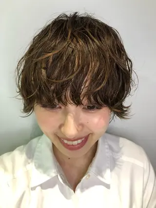 ショート パーマ 低ダメージパーマ ケアパーマ/武田明大のヘアスタイル