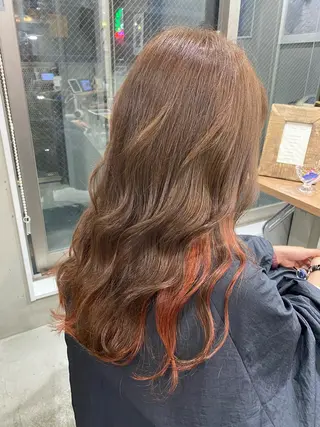 ロング yuuka🌻 ハイライト/艶カラーのヘアスタイル