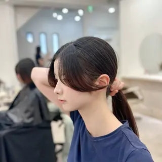 ロング 梅田髪質改善 韓国カット/星野綾哉のヘアスタイル