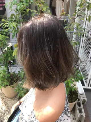 ミディアム カラー パーマ ヘアアレンジ メンズ キッズ ネイル マツエク・マツパ 神山 昌子のヘアスタイル